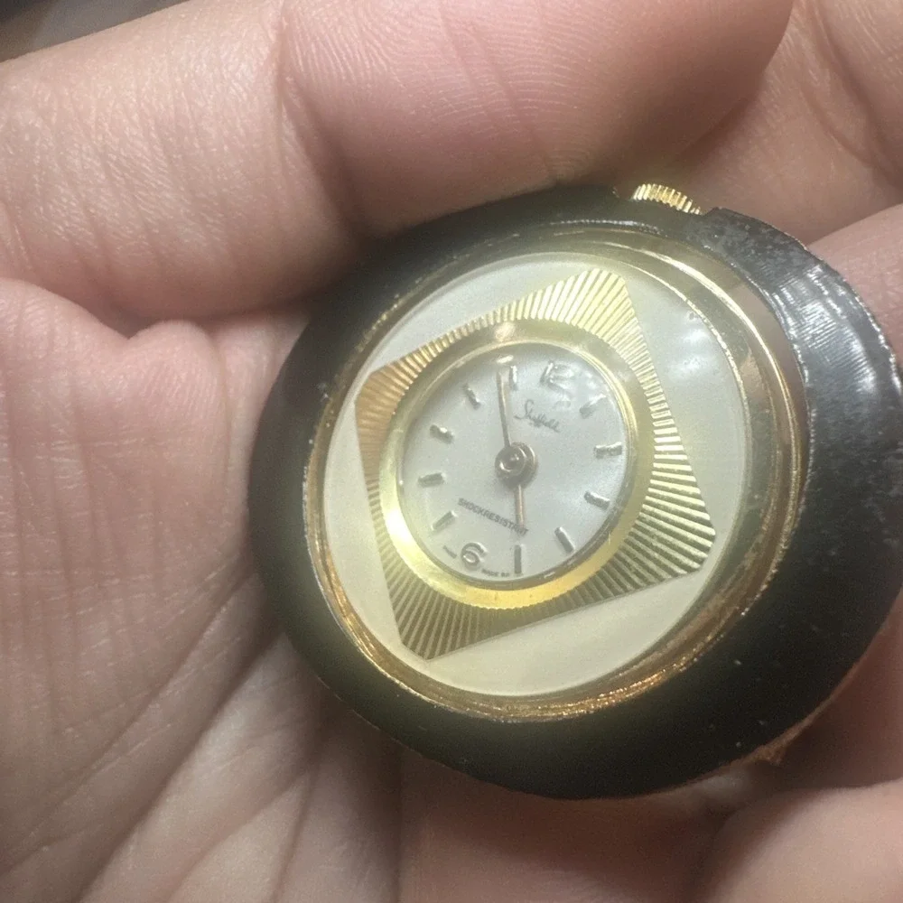 Works VTG Sheffield Shockprotected Swiss Made Manual Wind‎ Pocket Watch - Runs